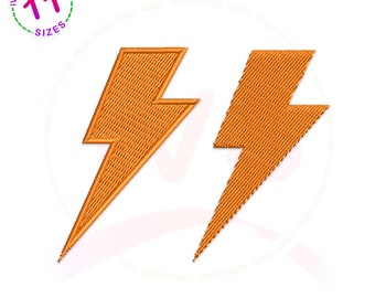 Lighting embroidery design, Lighting machine embroidery, Lighting pattern, Lightning bolt embroidery, lighting design, mini Lighting design