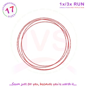 Può includere: Filo da ricamo rosso con una singola corsa e una tripla corsa, 1x/3x run, cucito solo per te, perché lo vali.