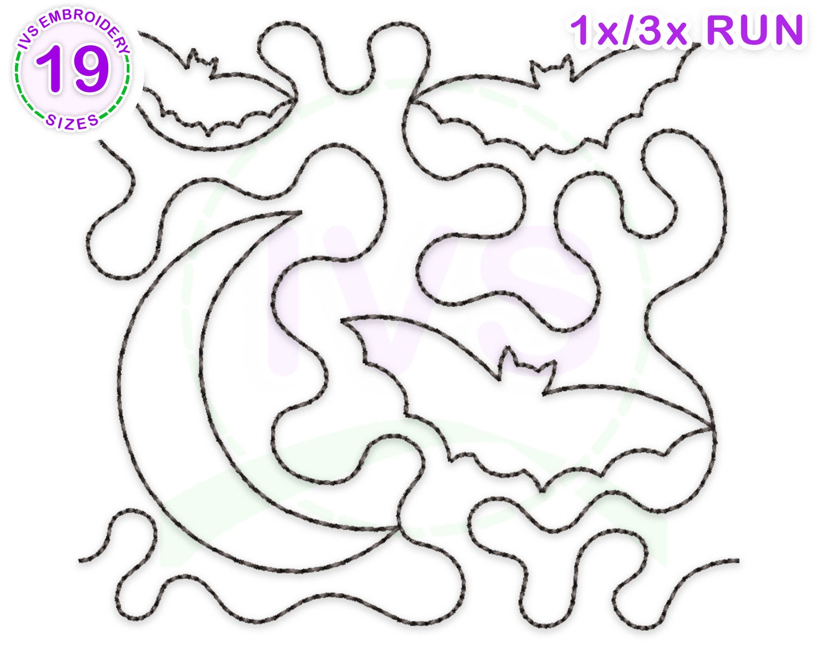 Halloween Quilting Embroidery Design Halloween Quilting Etsy