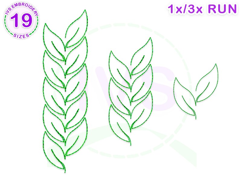Leaf Border Quilting Embroidery Design Leaf Quilting Block - Etsy