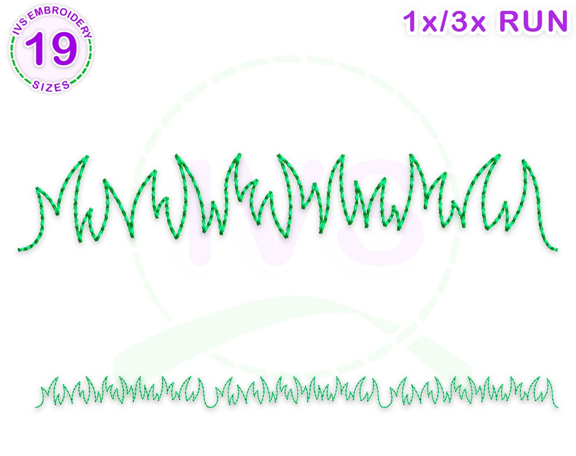 Grass quilting embroidery design Grass quilting block summer Etsy