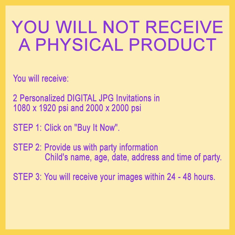 Happy Birthday Digital Drive by Invitations Personalized for Etsy