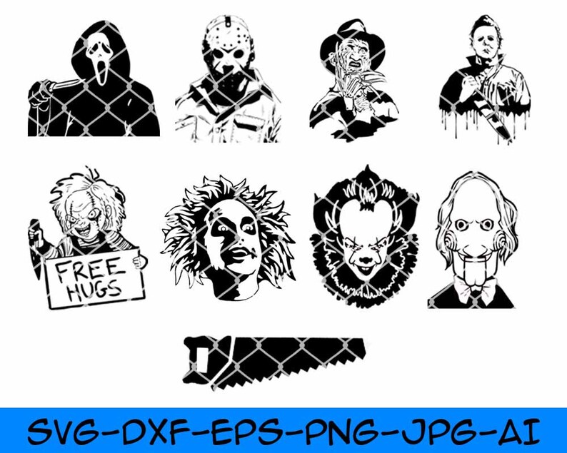 Download Freunde Horror-Film-Bundle Freunde Halloween SVG | Etsy
