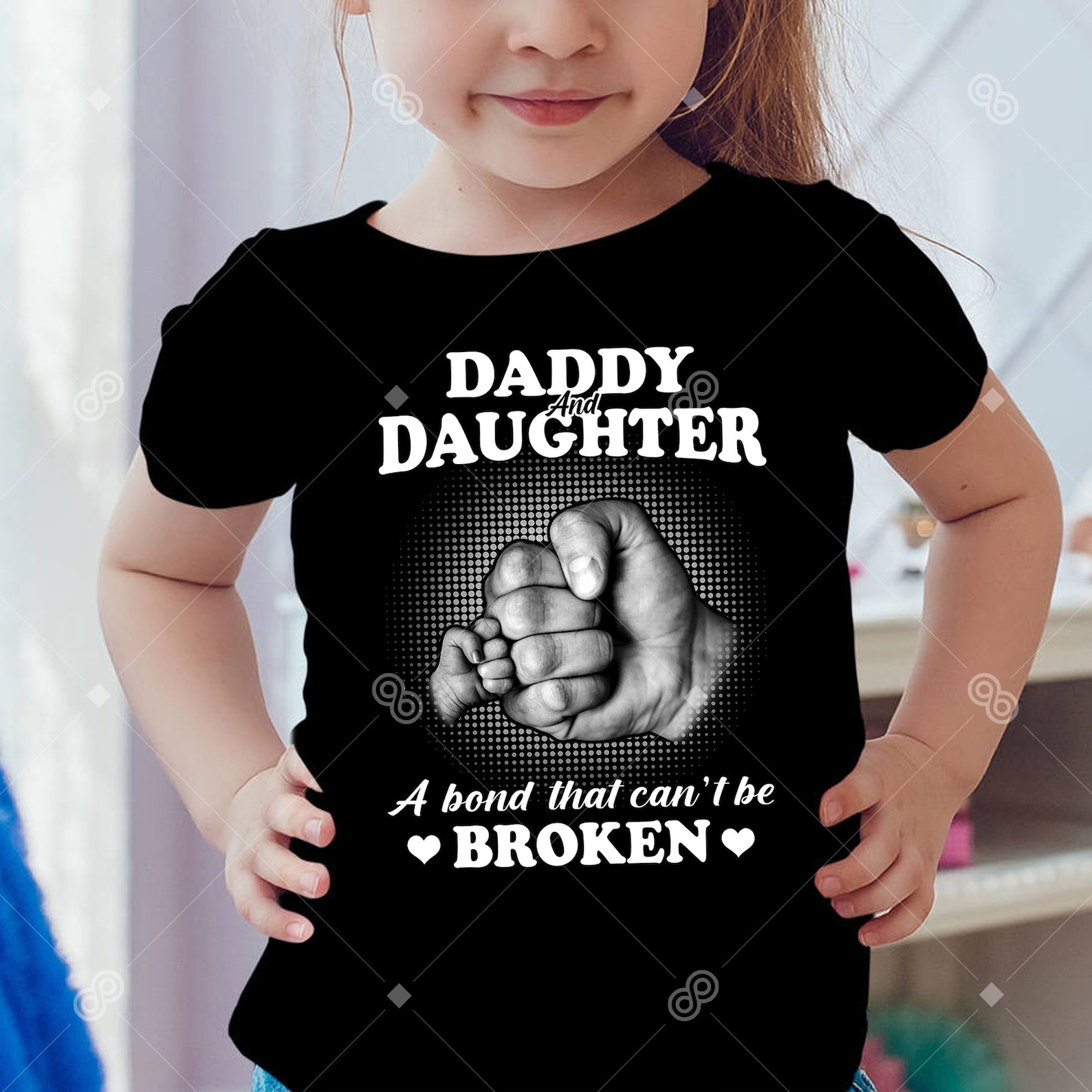 Daughter Daddy Fist Bump PNG File Family Matching Fathers Day | Etsy