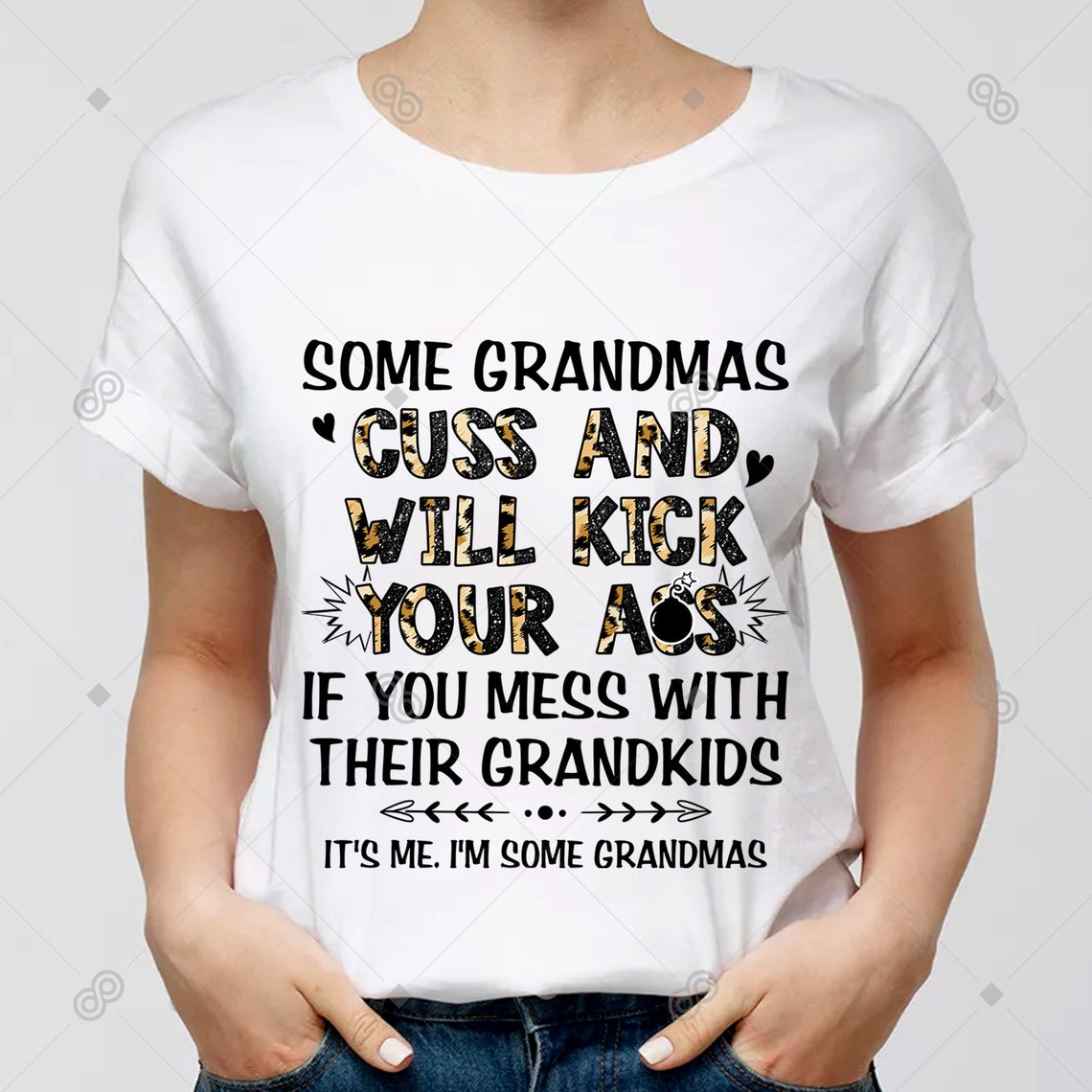 Funny Grandma Shirts Mama Tees Grandkids Mothers Day Gift Etsy