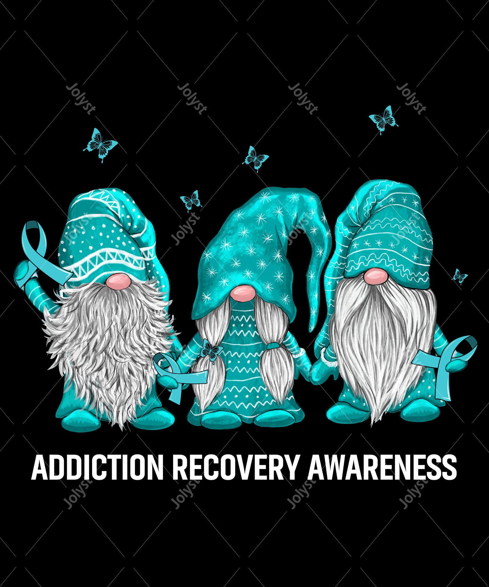 Best Gnome Addiction Recovery Shirt PNG File Teal Gnomes | Etsy