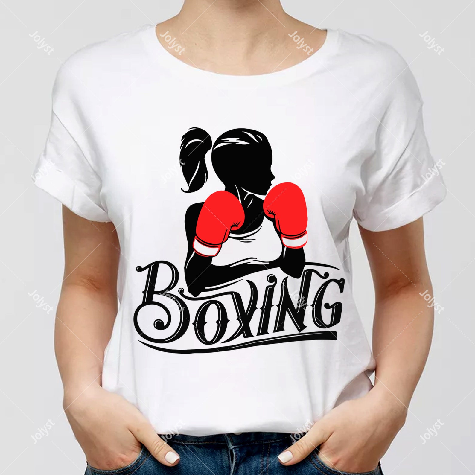 Cool Boxing Women Shirt PNG File Kickboxing Gym Workout Etsy