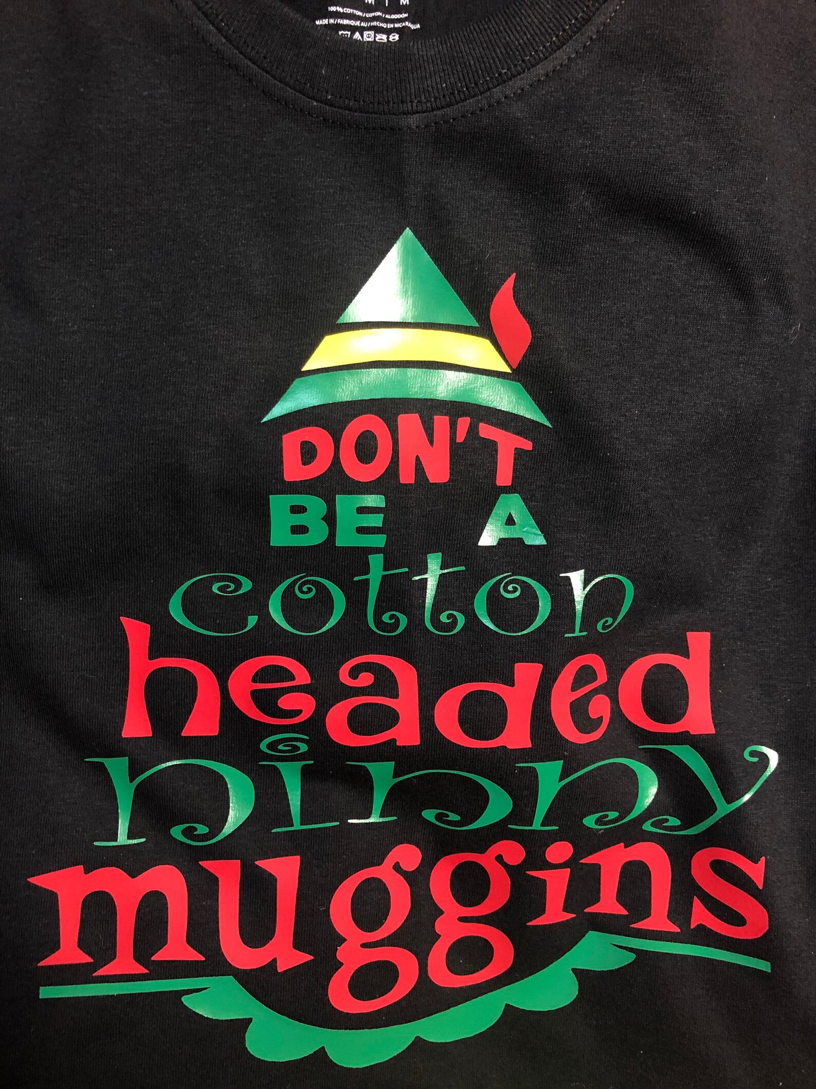 Buddy Elf Movie Christmas TShirt Dont be a Cotton Headed Etsy