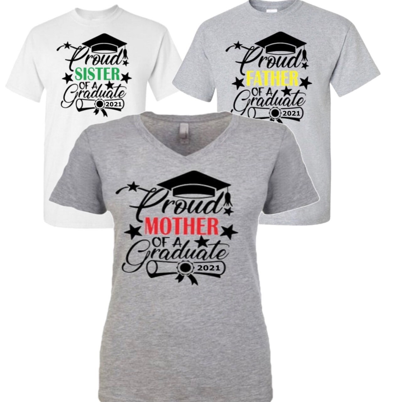 Family Matching T-Shirt  - Proud Mother Father Sister Brother Grandma…