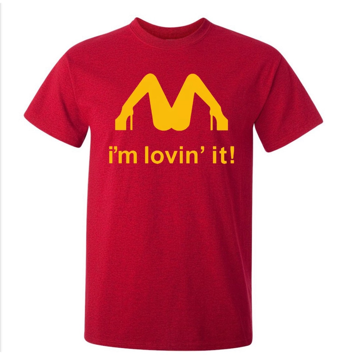 McDonalds themed T-Shirt Im Lovin It Funny Quotes Adult | Etsy