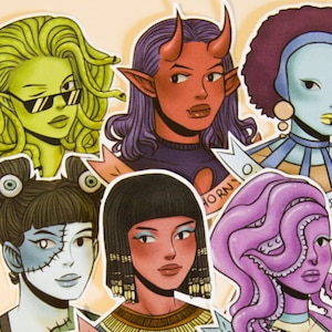 Monster Girls / Mitologia egiziana / Citazioni motivazionali / Ispirazione / Medusa / Regalo per lei / Ragazza demone / Succube / Arte fantasy / Giochi di parole