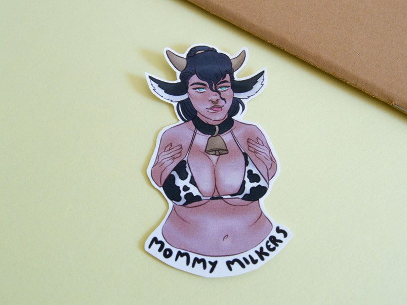 Mommy Milkers | Cow Sticker | Body Positivity | Plus Size Girl | Milk 