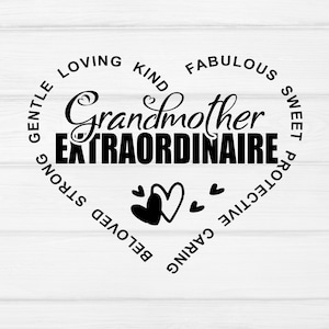 Abuela extraordinaria svg, abuela svg, familia svg, mujer negra svg, abuela taza svg, mejor abuela svg, archivos svg svg para Cricut, Silhouette