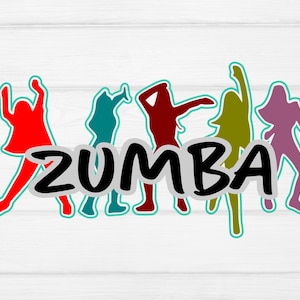 Zumba SVG, Zumba Girl SVG, Zumba Fitness Design, Zumba Tanz SVG, Muttertag SVG, SVG-Dateien für Cricut, Silhouette, Damen und Herren