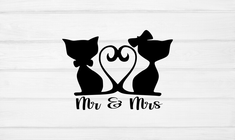 Download Art Collectibles Clip Art Love Cat Svg Love Svg Animal Svg Valentine Day Mr And Mrs Svg Cutting Files For Cricut Silhouette Heart Tail Svg Wedding Svg Cat Svg