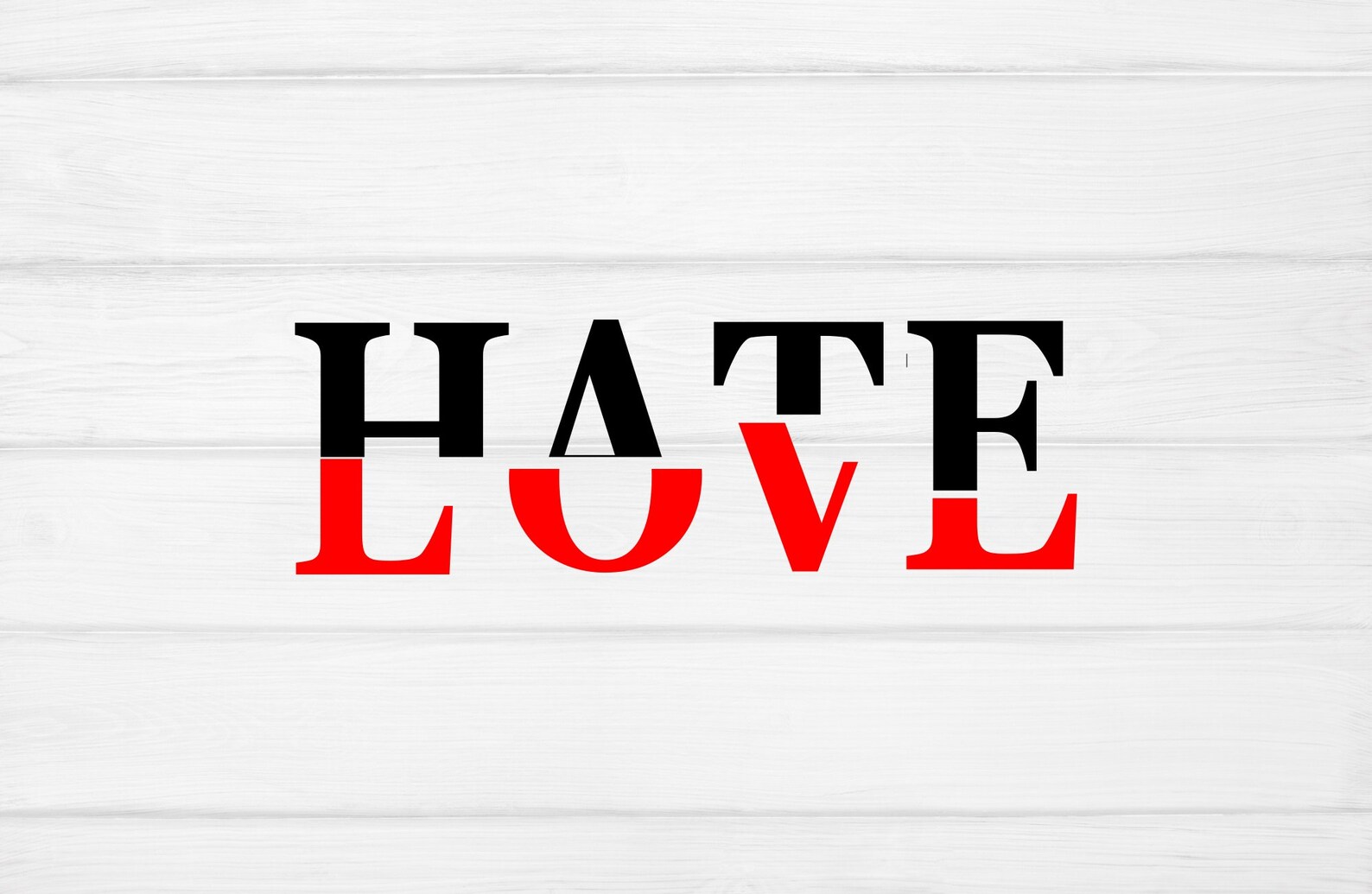 Hate Love Svg Hate Svg Love Svg Valentine Day Svg Black | Etsy Canada