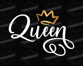 Black queen svg, black woman svg, melanin svg, african american svg, black svg, cut file for Cricut, Silhouette, svg dxf eps png pdf jpg