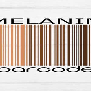 Melanin barcode svg, black woman svg, afro woman svg, melanin svg, black queen svg,black girl magic, svg cut files for Cricut and Silhouette