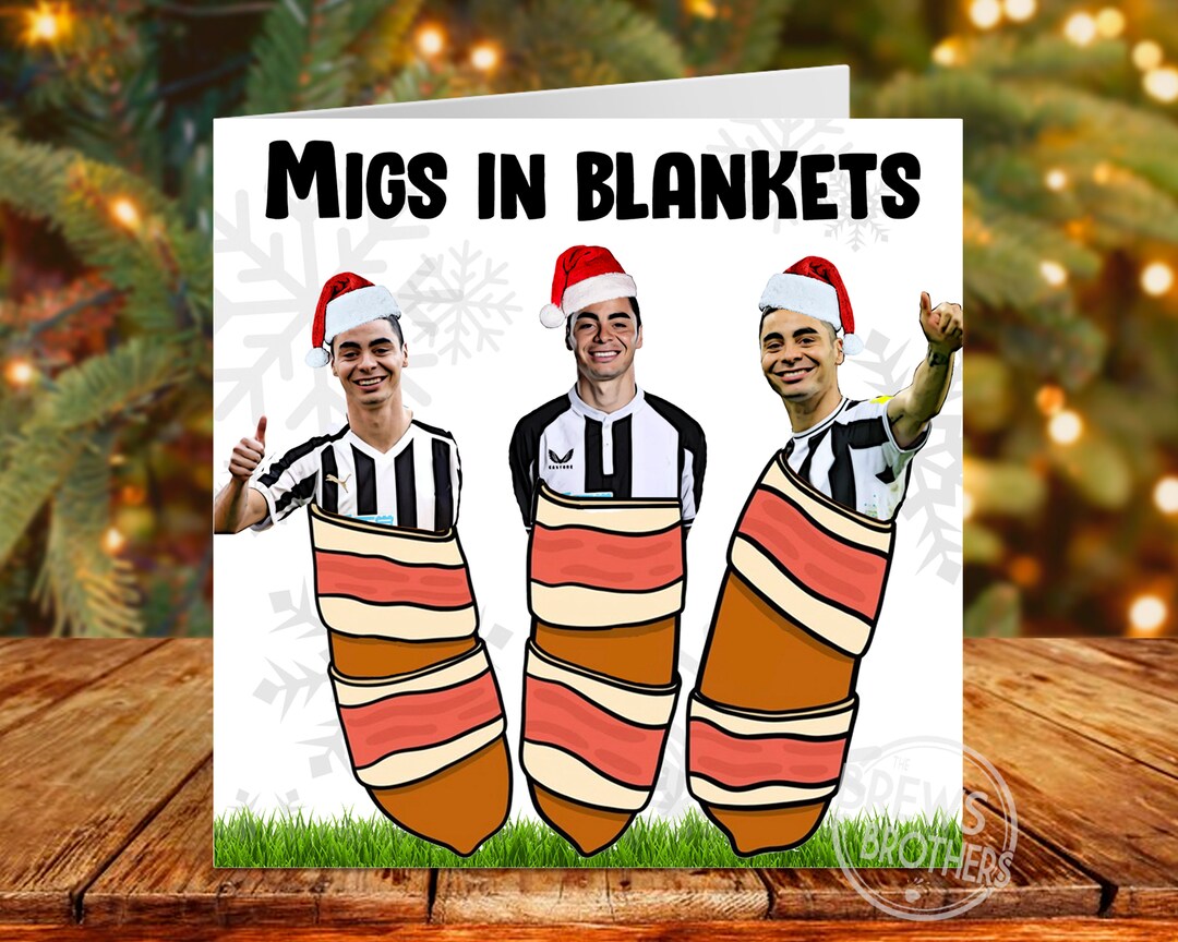 Almiron Newcastle Funny Christmas Card Migs in Blankets Etsy UK