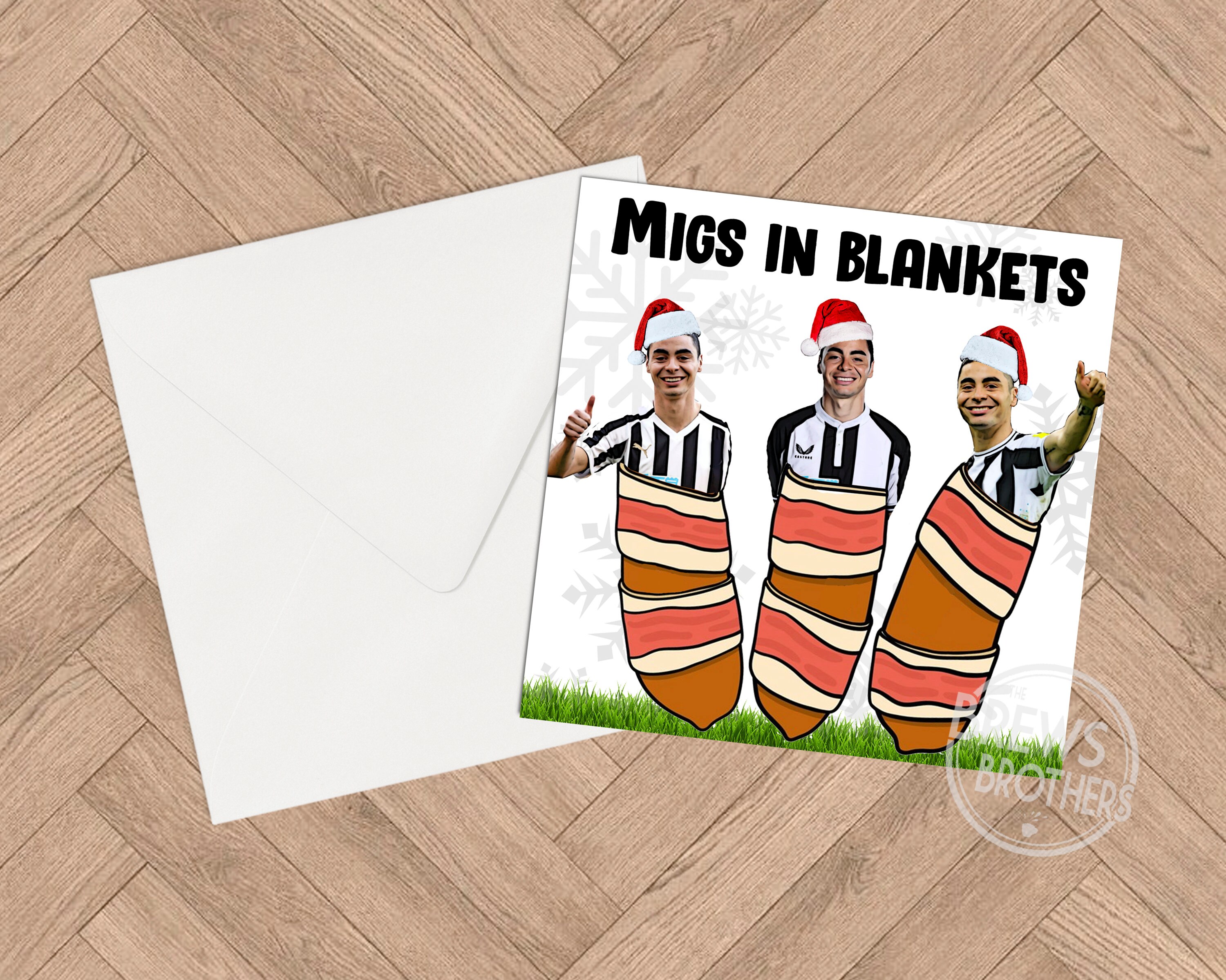 Almiron Newcastle Funny Christmas Card Migs in Blankets Etsy UK