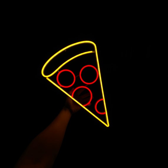 Neon LED Pizza - Etsy New Zealand