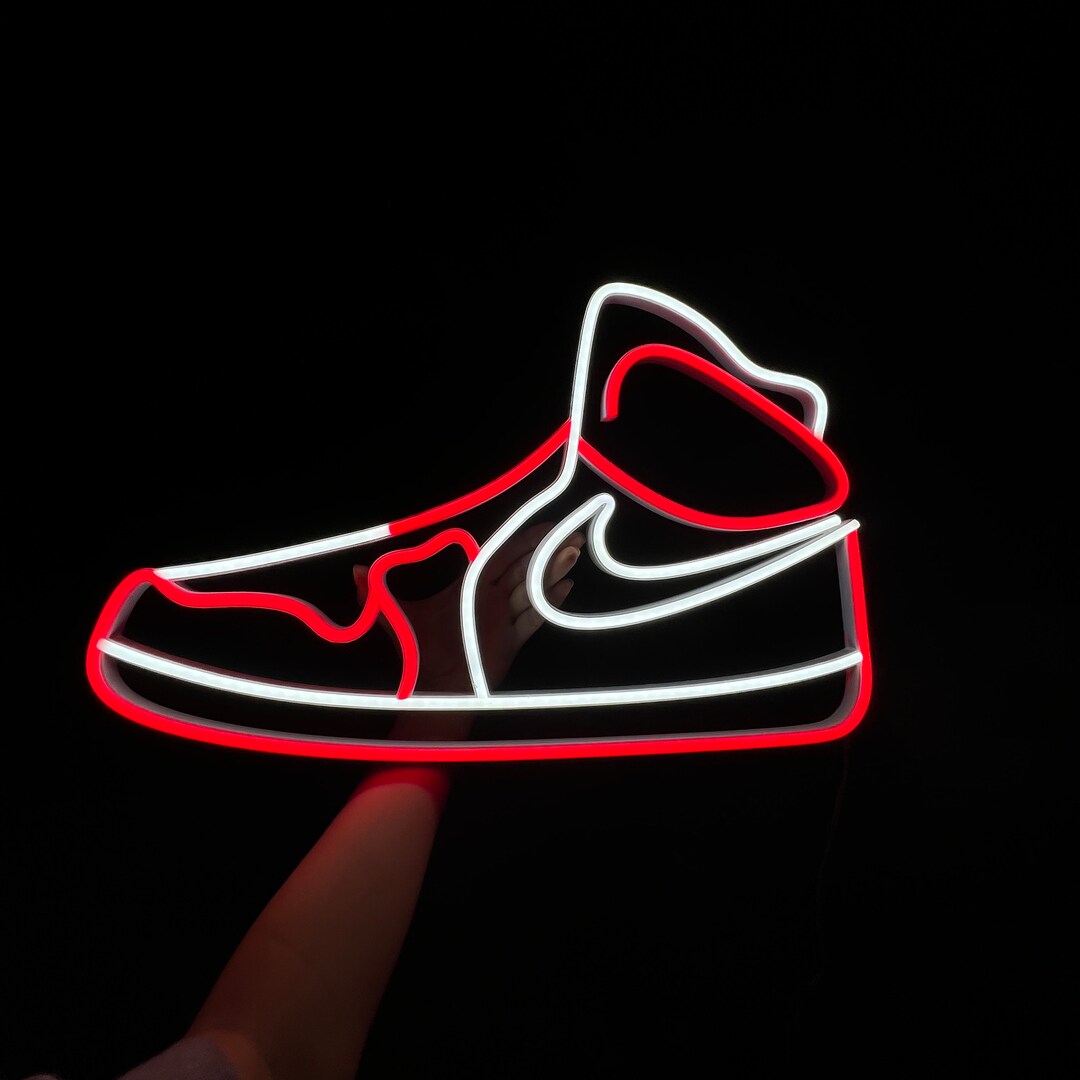 Nike Sneakers Custom Neon Led Gift for Streetwear Lover - Etsy