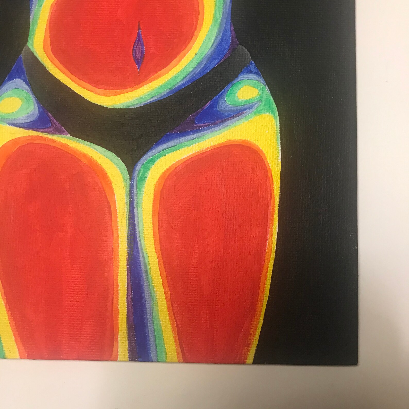 Thermal Female Body Painting Etsy