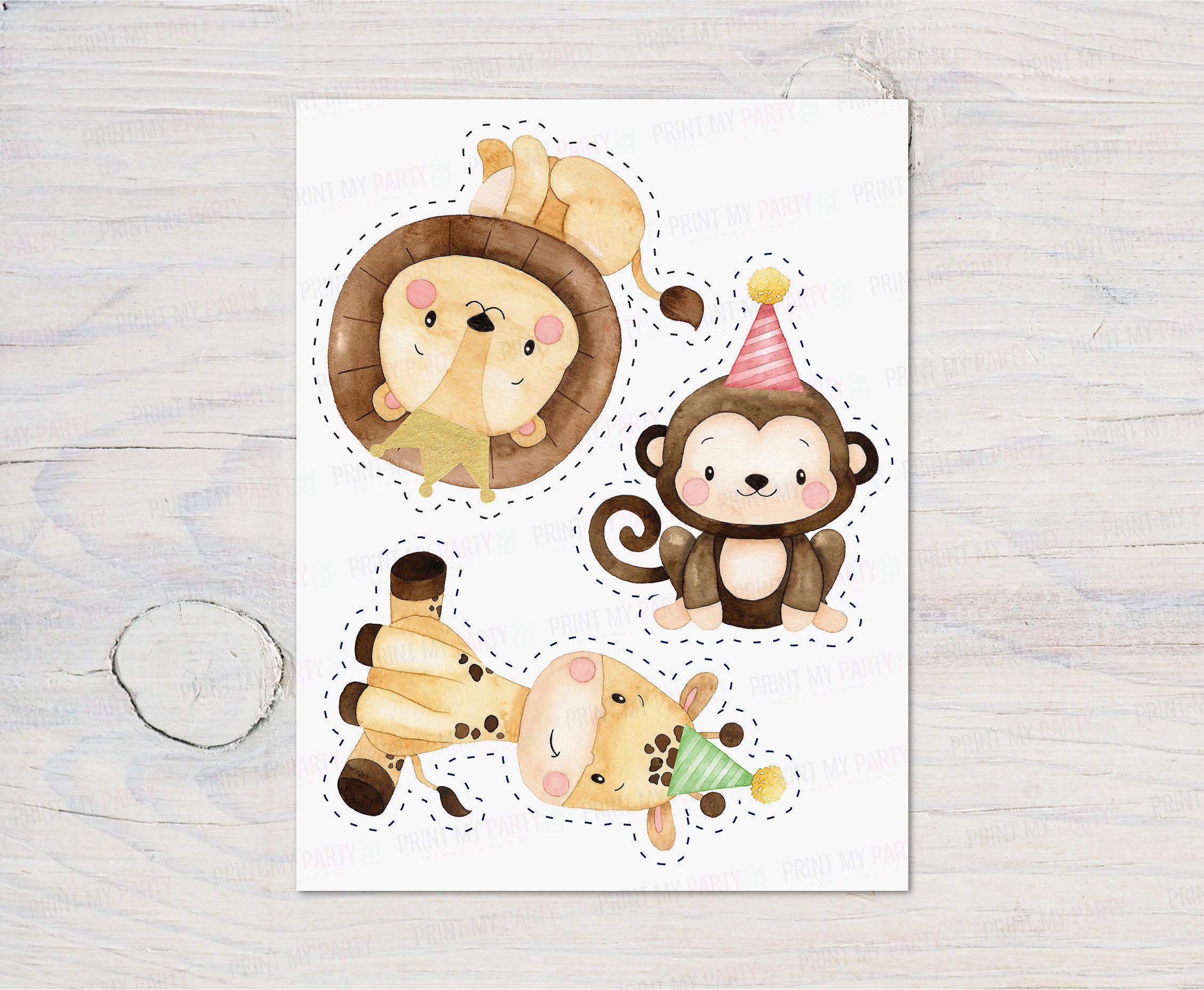 Safari Centerpieces Safari Party Table Decor Jungle Birthday Etsy 日本