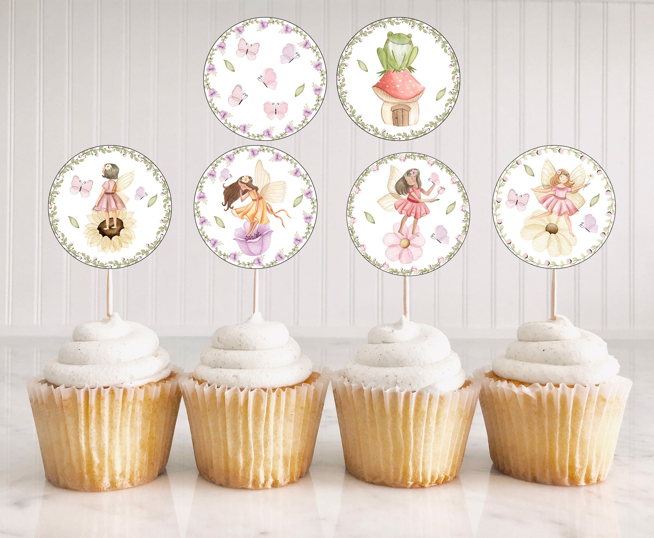 Line Dancing / Square Dance - 36 Edible Cupcake Toppers Fairy Cake