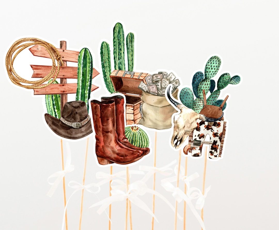 Rodeo Centerpieces, Cowboy Party Table Decor, Rodeo Birthday Cake ...