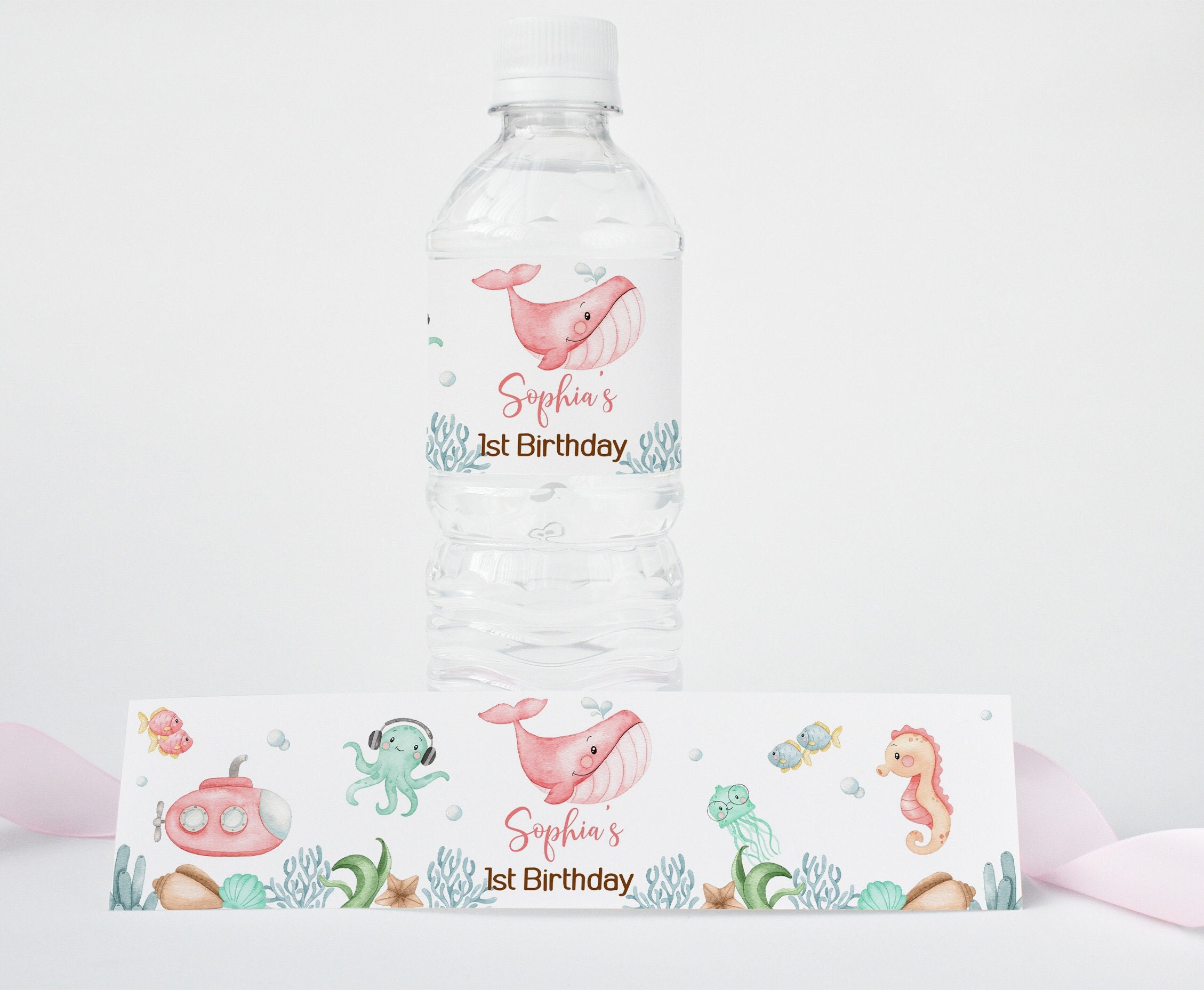 water bottle charm Water Bottle Labels drink - party PDF Downloadable -  charm toppers