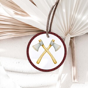 Lumberjack Cupcake Toppers, Lumberjack Birthday Party Decorations ...