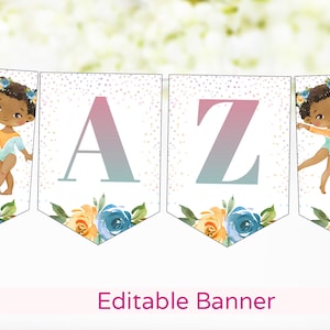Editable Gymnastics Birthday banner, Custom Gymnastics Banner, Gimnastic Birthday Decorations, Custom Name banner, Girls Gymnast Party - 99A