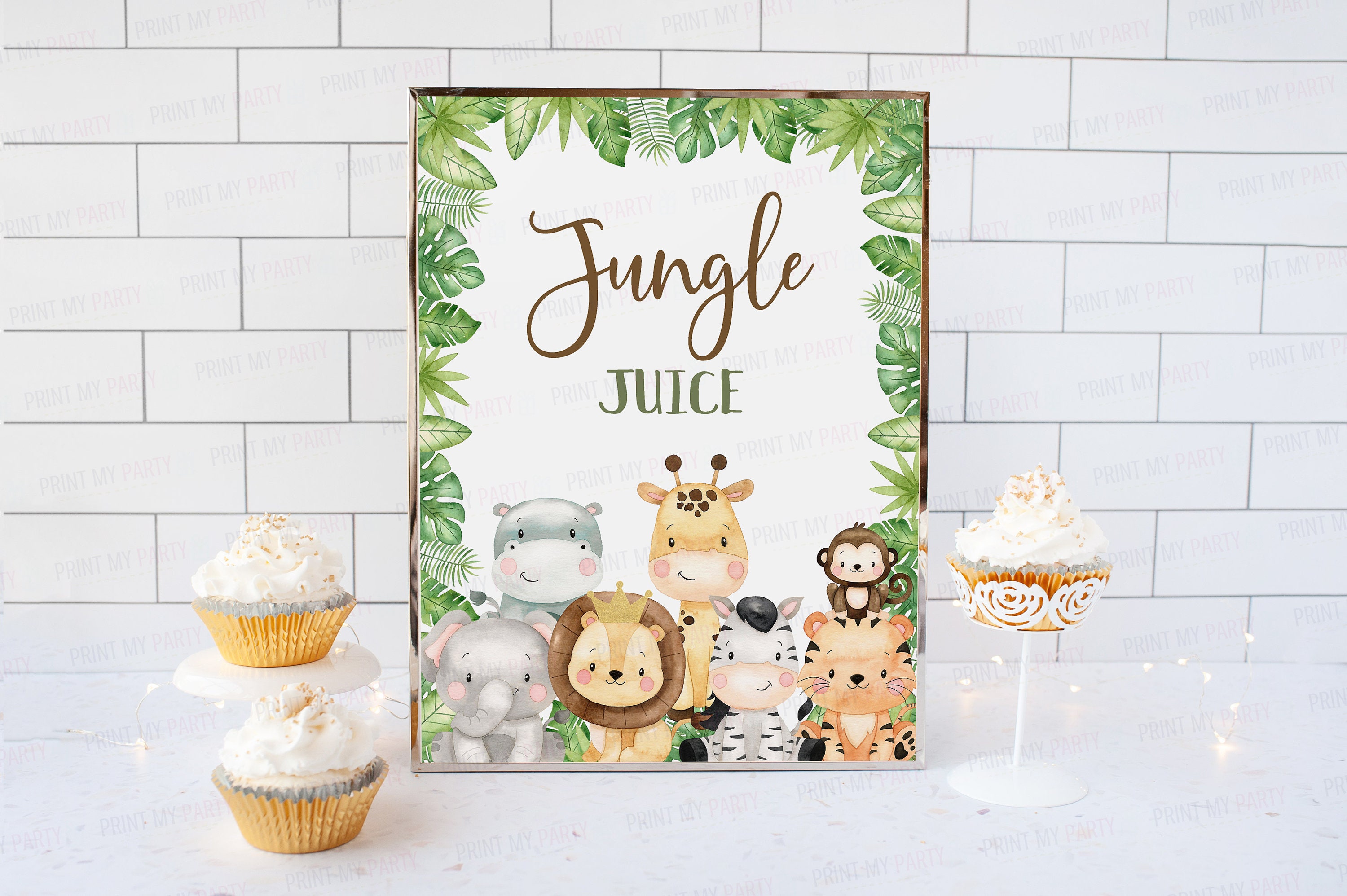 Jungle Juice Sign Safari Table Signs Safari Birthday | Etsy