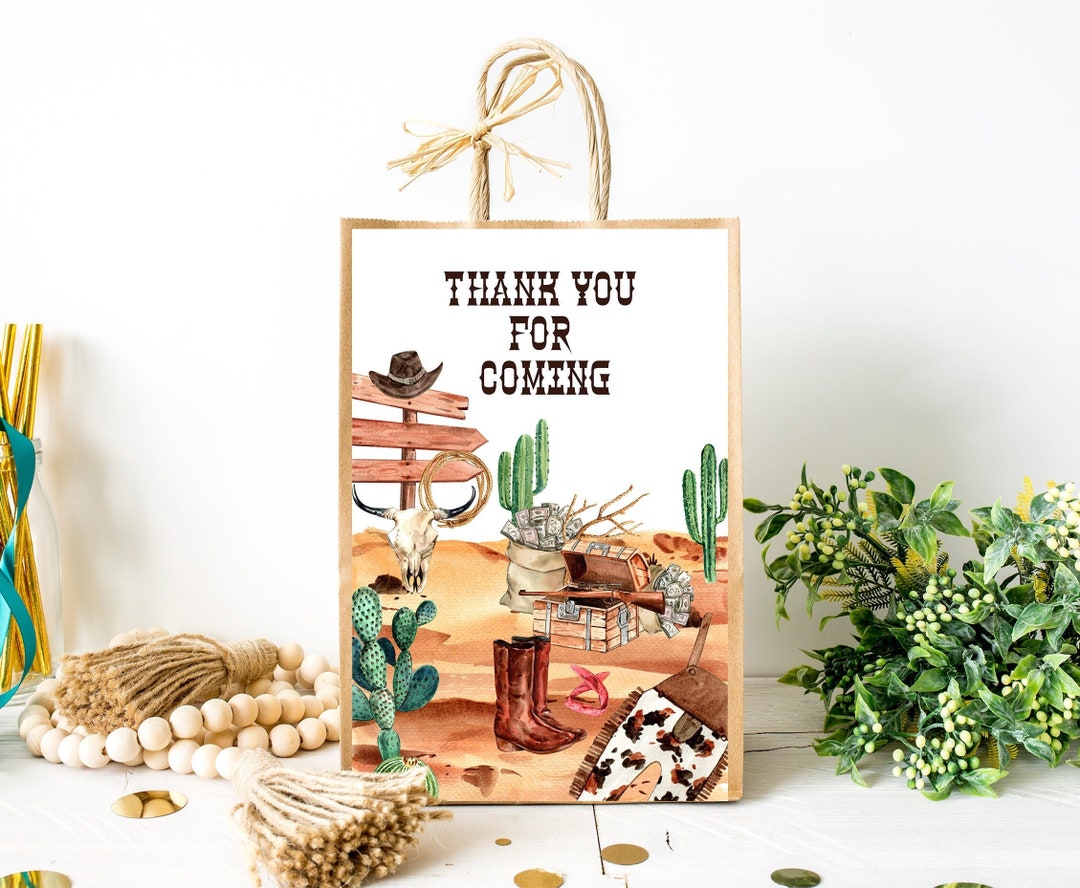 Mikzhskr 30PCS Cowboy Party Favor Bags With Handles...