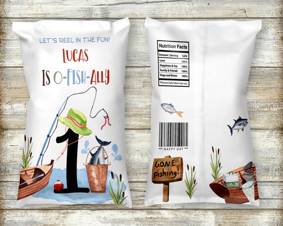 O fish ally one chip bag wrapper, The Big one birthday decorations ...