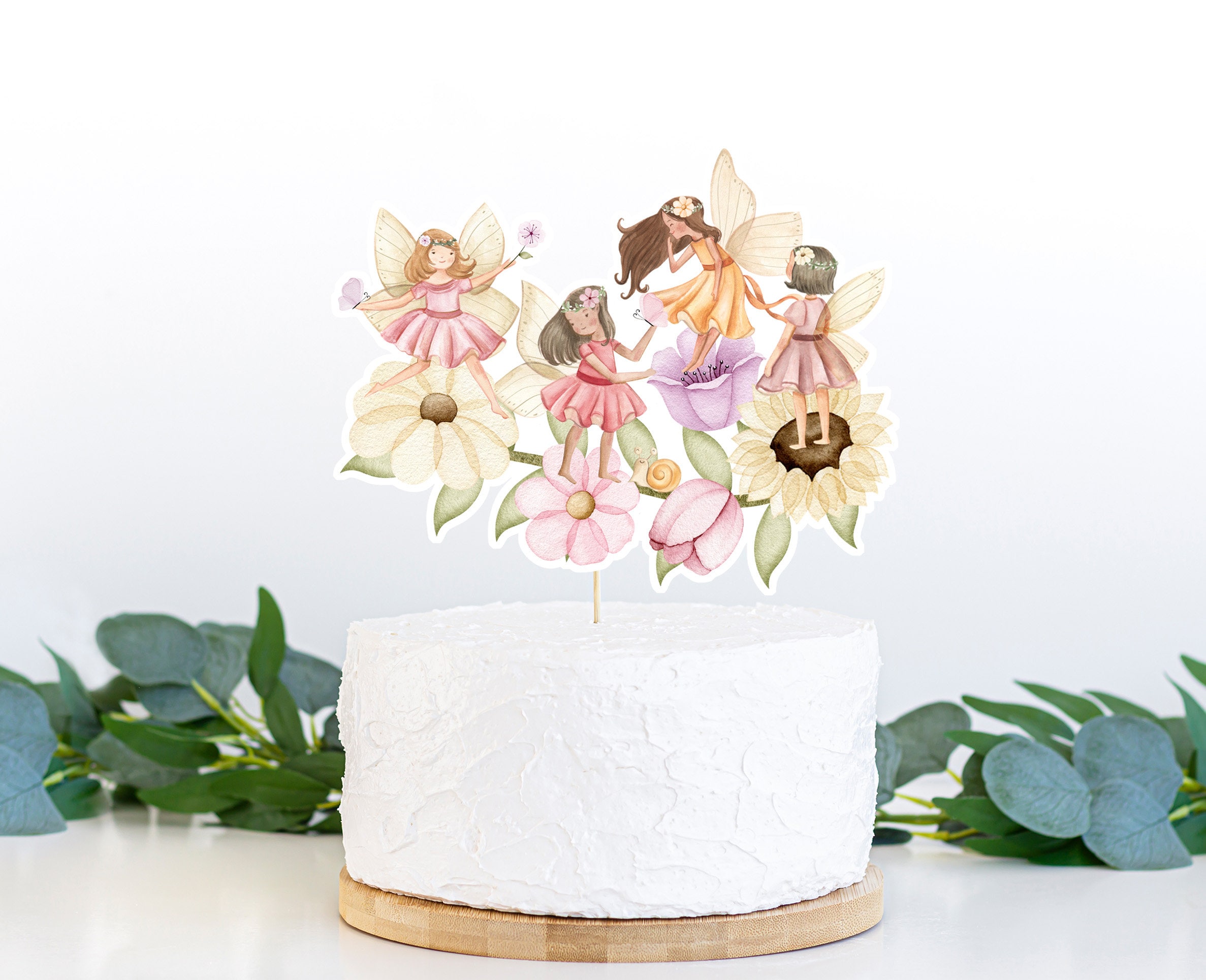 Fairy Cake Topper, Fairy Centerpiece, Fairy Garden Theme