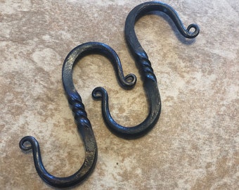 Hand Forged Twisted &quot;S&quot; Hooks