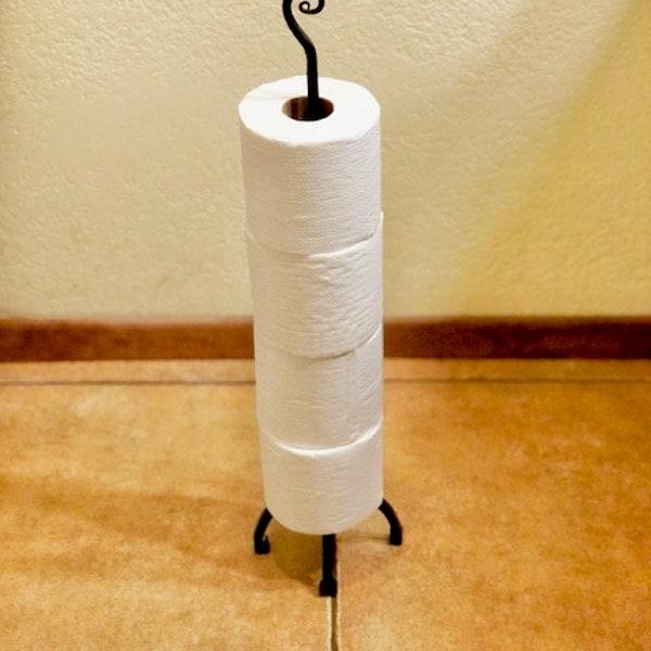 Free Standing Vertical Toilet Paper Storage