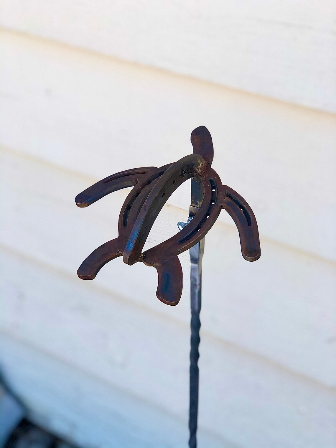 Horseshoe Sea Turtle Garden Sculpture Etsy