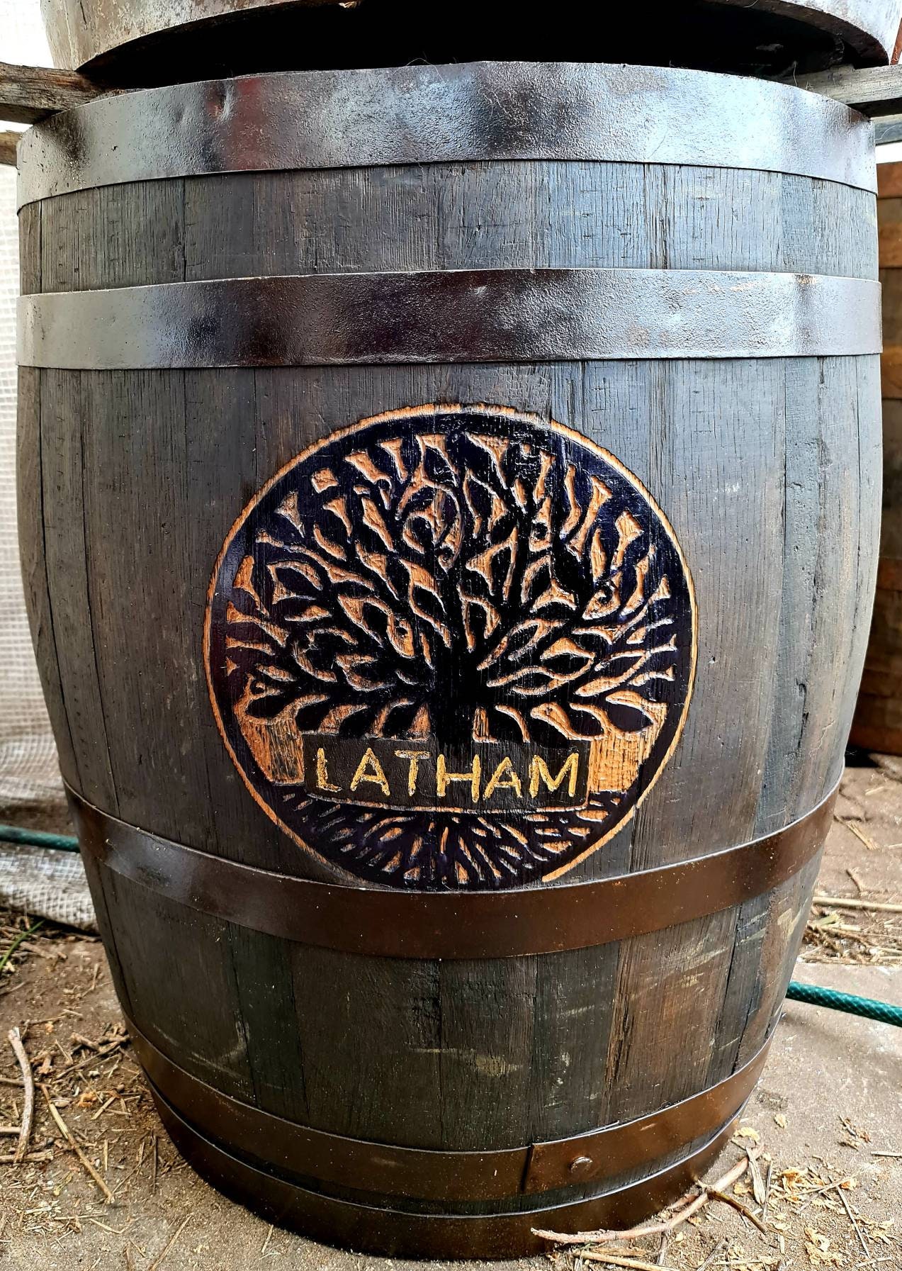 Extra Tall Barrel Planter/pot 3/4 Height Whisky Barrel Etsy UK