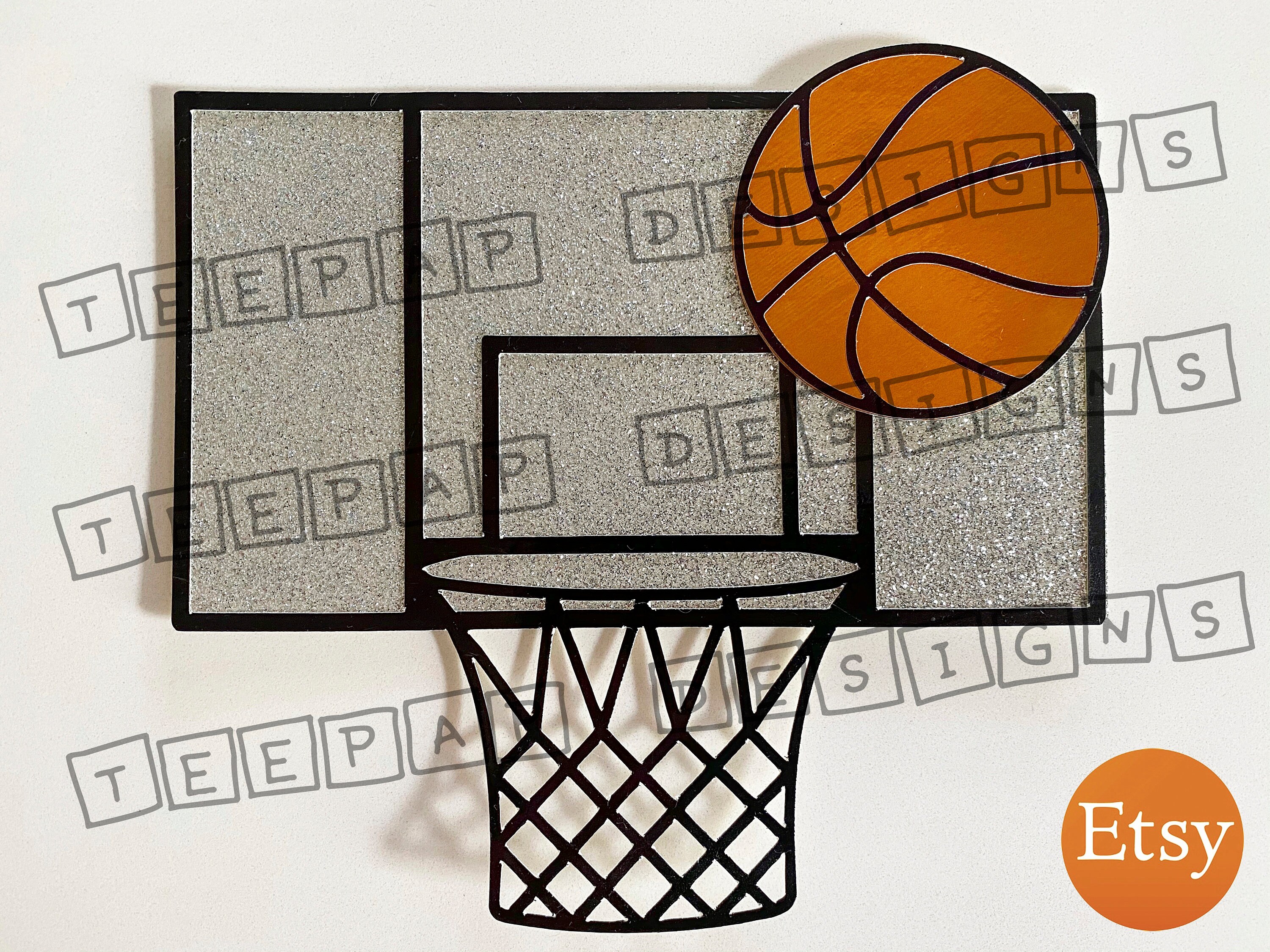 Basketball Hoop Happy Birthday Cake Topper Birthday T vrogue.co