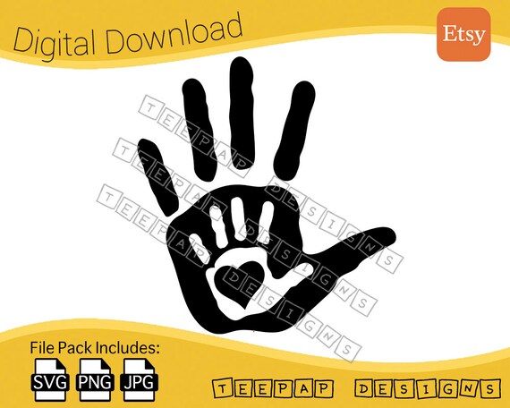 Gorilla Handprint Outline
