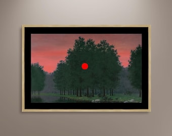 Le Banquet, René Magritte Poster Print Framed Canvas, Surrealism Poster, Art Canvas, Vintage Poster, Art Decor Wall Style