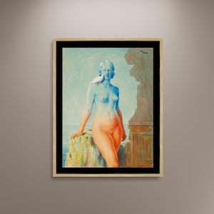 La Magie Noire, Rene Magritte Poster Print Framed Canvas, Surrealismo Poster, Arte Canvas, Vintage Poster, Art Decor Wall Style