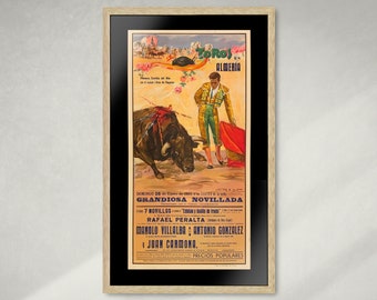 Vintage Spanish Bullfighting Poster: Torero Matador Fine Art Print