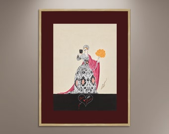 Erte , Art Deco, Erte Pints, 1920's, Home Decor, Wall Hanging, Art