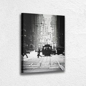 San Francisco Print Schwarzweiße Wandkunst, Fred Lyon Kunstwerke, San Francisco Street Poster, San Francisco Foto, Wohnkultur Poster