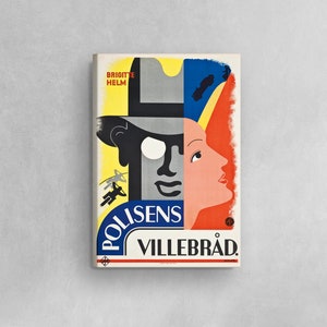 Polisens Villebrad 1933 Film Poster Leinwanddruck, von Donner, Filmwerbeplakat, Filmposter auf Leinwand