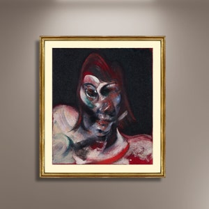 Francis Bacon Autostudio per ritratto Poster vintage Stampa su tela incorniciata, Poster vintage, Poster pubblicitario, Dipinti artistici, Arte murale